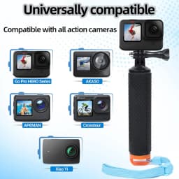 Floating Hand Grip Waterproof Handle Selfie Stick for GoPro Hero 13 12 11 10 9 8 7 5 Insta360 SJCAM AKASO DJI OSMO Action Camera