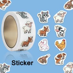 50-500pcs Cute Animals Sealing Sticker DIY PVC Laptop Decals Decoration Stiker Reward Gift Toys