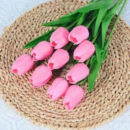 10PCS Artificial Tulip Flower Bouquet Real Touch PE Foam Fake Flower for Wedding Decoration Flowers for Home Garden Decoraive