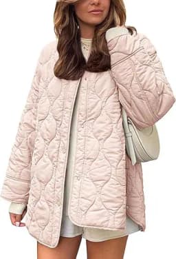 New Fashion Autumn Winter Women's Solid Color Long Sleeve O-neck Single-breasted Quilted Jackets Male Casual Trendy Simple Coats