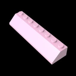 Gobricks GDS-736 ROOF TILE 2X8/45 - 2x8 45 Slope roof tiles compatible with lego 4445 children's DIY Educational Building Blocks