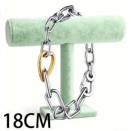 2026 New 925 Silver Women's Classic Logo Heart Shaped ME Chain Link Open Loop Bracelet Display Tool Exquisite DIY Charm Jewelry