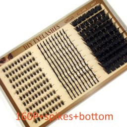 30rows Lash Clusters DIY Spiky Cluster Lashes Mixed Styles Fluffy Volume Clusters Lashes Fluffy Individual Eyelashes Extension