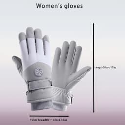 Autumn Winter Women Gloves Touch Screen Windproof Warm Riding Snow Play Men and Women Warm Gloves