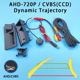 170 Degree AHD 1080P Car Rear Camera For Audi A4 B8 Q3 Q5 A5 A8 S5 A3 A6 C7 A7 Volkswagen Parking Backup Trunk Handle Camera