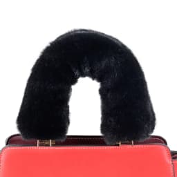 New 1 Pc Plush Fur Furry Bag Strap Covers Sleeves with Loop Fastener Cover for Bag Handles Replacements Accessories