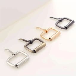 5PCS Roller Buckle Metal Adjustable Belt Pin Buckle Bag Strap Slide Tri-Glide Buckle Webbing Hardware DIY