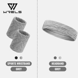 WRELS Sweatbands Wristbands Absorbent Breathable Quick Dry Elastic Soft Tennis Basketball Gym Fitness Training Sports Wrist Band