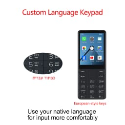 DOOV R17 4G Smartphone No Camera Screen 2.8Inch 3GB+32GB Google Play Dual SIM Bluetooth Physical Keypad Mobile Phone 2100mAh