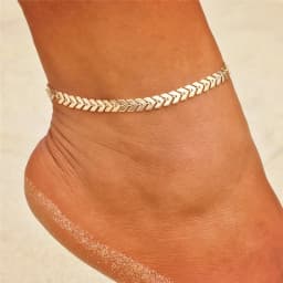 Modyle 2024 New Bohemia Handcuffs Anklet Multilayer Silver Color Foot Chain Fashion Ankle Bracelet For Women Beach Jewelry