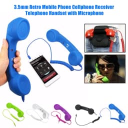 Universal Mobile Phone External Handheld Microphone Classic Cellphone Wired Earpiece Receiver Headset For 3.5mm and Type-C Port