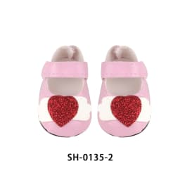 5.5CM PU Leather Mini Doll Shoes For 14 Inches American Doll Boots Hollowing Heart Bow Shoes For 35Cm Baby Girl,Lise,Nancy Dolls