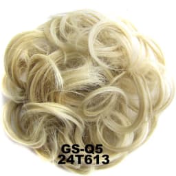 Zolin Synthetic Messy Curly Hair Bun Scrunchie Chignon Donut Elastic Rope Rubber Band Hair Bun Pad Updos Hairpiece