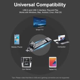 SSK Portable SSD USB Drive 550MB/S High-speed External Solid State Drive 2TB 1TB 2-in-1 Type C USB 3.2 Dual Drive for Laptop Mac