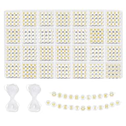 Beadsky Alphabet Bead, 840/1400PCS bracelet making kit 28 styles of DIY beaded bracelet kit Alphabet bead craft