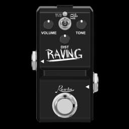 Rowin Heavy Metal Distortion Guitar Effect Pedal with 80s or 90s Metal Sounds Crazy Metal Sounds and Earphone Useable Output
