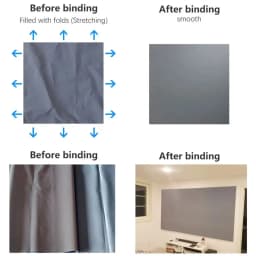 Salange High-definition Brighten Projector Screen Home Projection Curtains Screen Folding Reflective Cloth Home Theater Screen