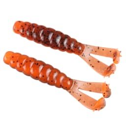 JOHNCOO 7cm 3.1g TPE Two T-tails Soft Bait Fishing Lure 6pcs Artificial Worm Bait Wobblers Swim Ned Rig