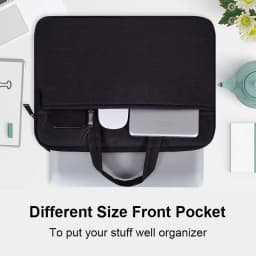 Carry Laptop Bag Sleeve with Front Bag 13 14 15 15.6 inch Notebook Case for Macbook 13.3 15.4 Computer Handbag Laptop Briefcase