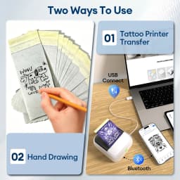 2Inch Tattoo Paper 50mm Mini Tattoo Transfer Papers For C50 Mini Portable Thermal Printer Stencil Transfer Paper Template Copier