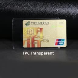 1/5/10pcs Set Bus Business Case Bank Credit ID Container Protectors Cardholder PVC Transparent Card Holder Passport Pass Cover