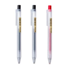 0.5mm Press Gel Pen Blue/Black/Dark Blue/red Ink MUJIs Refills Rod Handle Ballpoint School Office Student Writing Stationery