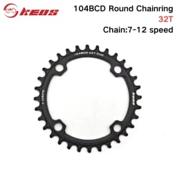 Deckas 104BCD Round Narrow Wide Chainring MTB Mountain Bike Bicycle 104BCD 32T 34T 36T 38T Crankset Tooth Plate Parts 104 BCD