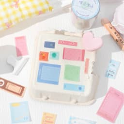 50mm * 2m/roll Kawaii Ins minimalist glitter label sticker tape DIY diary album scrapbook collage material stationery stickers