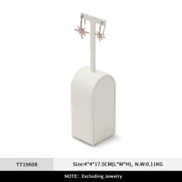Oirlv Beige Jewelry Display Stand for Ring Earring Necklace Stand Store Window Counter Showcasing Rack for Jewelry Display Props