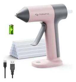Cordless Hot Glue Gun 4V USB‑C Rechargeable Mini Hot Melt Glue Gun with Battery 30s Fast Heating, Anti‑Drip Nozzle, Comes With 7*140mm Hot Glue Sticks Portable Glue Gun For Crafts DIY Projects & Home Repairs