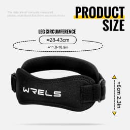 WRELS 1/2/4/6 PCS Knee Straps Breathable Adjustable Patellar Straps Pain Relief Men Women Running Basketball Knee Support Band