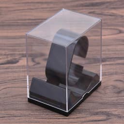 Watch Packaging Box Plastic Transparent Watch Stand Rack General Showcase Shelf Portable Wrist Watch Storage Box Jewelry Display