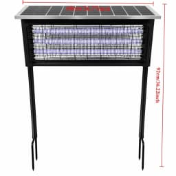 Powerful Solar Mosquito Killer Lamp 15W 25W 40W Bug Zapper Outdoor Waterproof Fly Kill Lamp for Patio Garden Backyard Camping