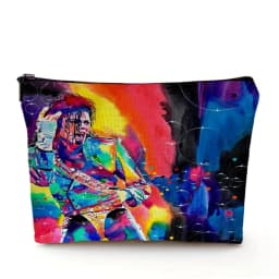 Super Star Michael Jackson Cosmetic Bag Double Print Makeup Bags Women Wedding Handbag Lady Travel Organizer Child Wallet