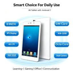 8 INCH Android 7.0 MTK6753 Pocket Phone Call Tablet PC 4GB RAM+64GB ROM WIFI Support SIM Card Quad Core 1920*1200  IPS Screen