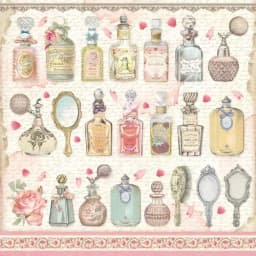 25Pcs/Pack Vintage Perfume Rose Sticker DIY Craft Scrapbooking Album Junk Journal Decorative Stickers