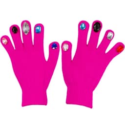 Winter Creative DIY Finger Thickened Warm Manicure Gloves Women Knitted Mittens Shiny Rhinestone Colored Diamond Gloves