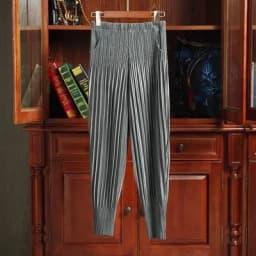Miyake Pleated Radish Pants Women's Loose Thin Harem Pants Pleated Calf Solid Color Versatile Simple Oversized with Elasticity