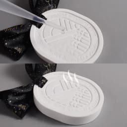Camellia Plaster Hanging Plate Silicone Mold Wardrobe Car Fragrances Aromatherapy Epxoy Resin Mould DIY Casting Tool