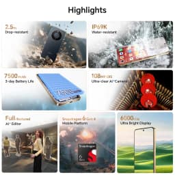 HONOR Magic8 lite, 2026 NEW 5G Smartphone, EU Version,Triple Resistant,7500 mAh Battery, 108MP Main Camera, 6.79" AMOLED Screen