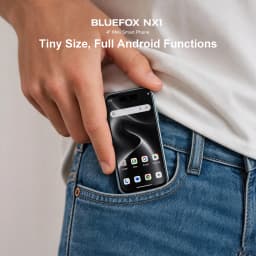 BLUEFOX NX1 4.0" Mini Smartphone Android 15 4GB 64GB/8GB 128GB ROM 4G LTE Dual SIM Compact Touch Screen Mobile Phone