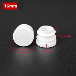5~100Pcs 13mm~114mm White Round Plastic Blanking End Caps Chair Legs Tube Pipe Inserts Plug Bung Dust Cover Furniture Parts