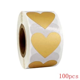 50-300pcs 3 colors Scratch Off Stickers Heart Shape Labels sticker DIY handmade for game Scratch Sticker Labels stationer