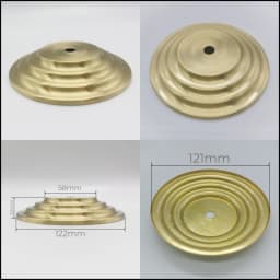 M10 Ceramic Desk Lamp Brass Base Cover Pure Copper Desk Lamp Plate I-Shaped Connector DIY Brass Lighting Hardware Accessories
