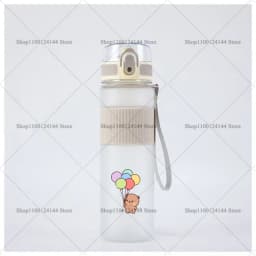 Bubu Dudu Water Bottle Yier Bear Panda Girl Boy Large Capacity Sports Kettle Transparent Cold Water Cup Outdoor Portable 550ml