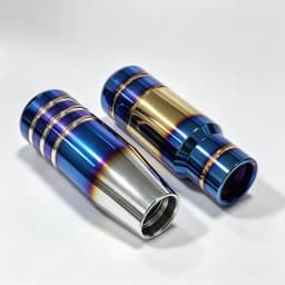 Burnt Blue Gradient Aluminum Car Gear Shift Knob Manual Transmission Shifter Lever Knob Universal Car Interior Modification Acce