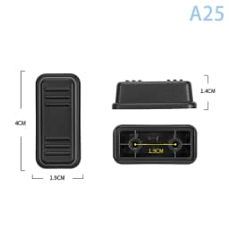 1Pcs Black Replacement Plastic Stud Luggage Feet Pads Baggage Stud Foot Feet Pads For All Suitcase Bags Luggage Stand Feet 2025