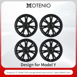 Design For TESLA Model Y 2020-2024 Full Coverage Sporty Wheel Cover 19 Inch Replacement Vehicle Automobile Hubcaps Accessories
