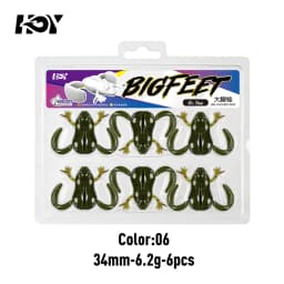 Kingdom 4pcs High Elastic TPE Frog Fishing Bait 34mm 6.2g 43mm 11g Floating Silicone Swimbait Bass Lure For Freshwater Fishing