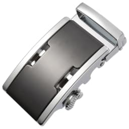 Automatic Ratchet Leather Belt Buckle Mens Solid Buckle Only for 3.5cm/1.38in Leather Strap Cool Gold Black Belt Buckle